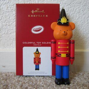 Crayola Colorful Toy Soldier 2021 Hallmark ornament